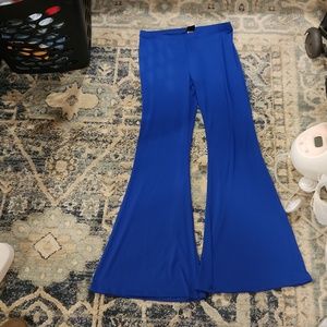 Blue stretch pants